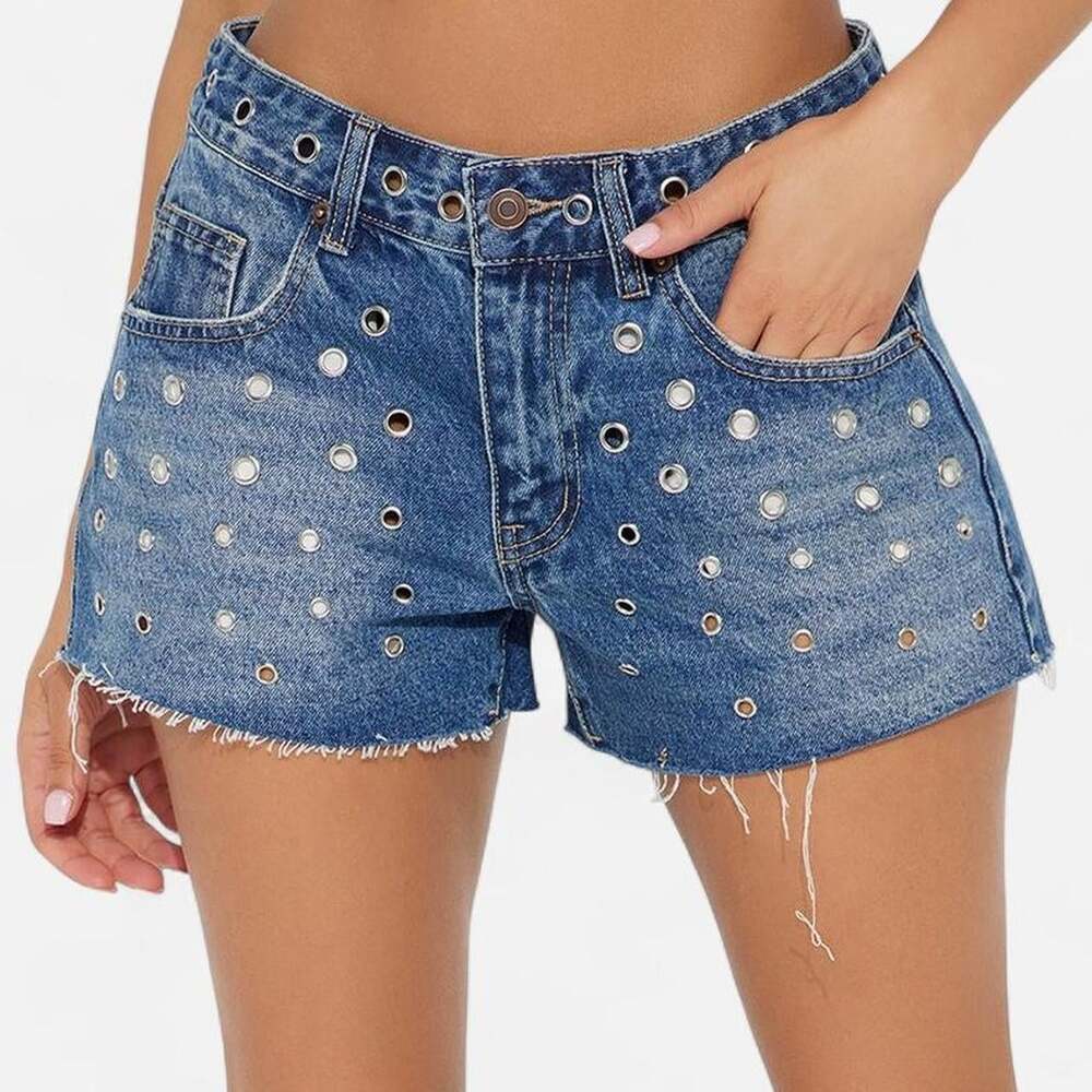 Fashion Nova Women's Blue and Navy Shorts